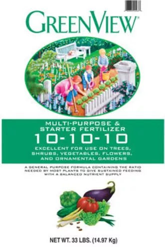 GreenView 10-10-10 All-Purpose Fertilizer, 33 lb