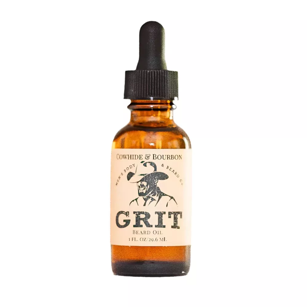 Grit Cowhide & Bourbon Beard Oil