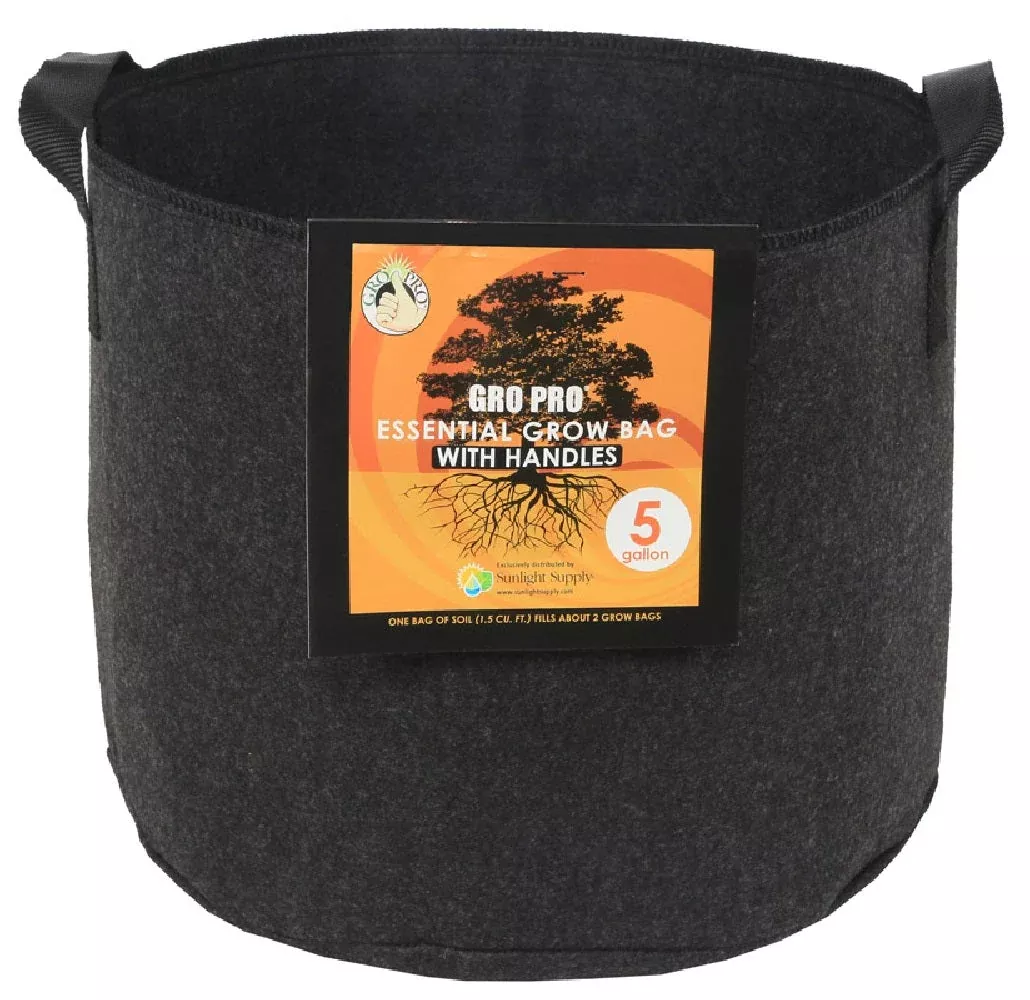 Gro Pro Fabric Grow Bag, 5 Gallon