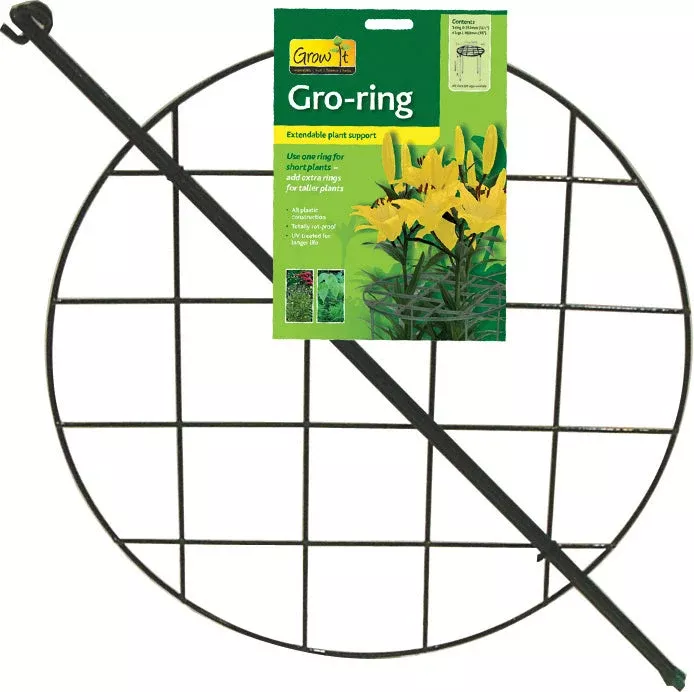 Grow Thru Ring Plant Support Hoop 20 IN Green