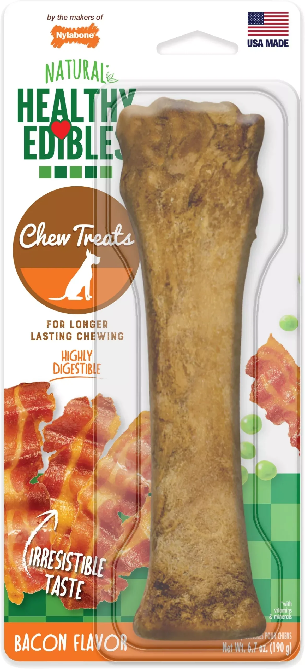 Healthy Edibles Natural Chew Souper Bacon