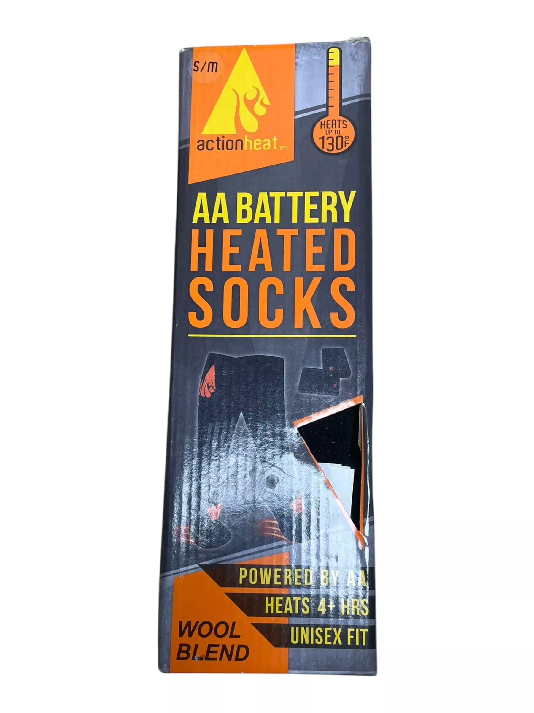 Heated Socks - Black - Unisex S/M - USED