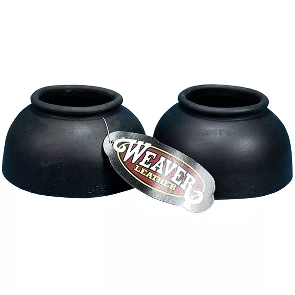 Heavy-Duty Rubber Pull-On Horse Bell Boots Large By Weaver Leather