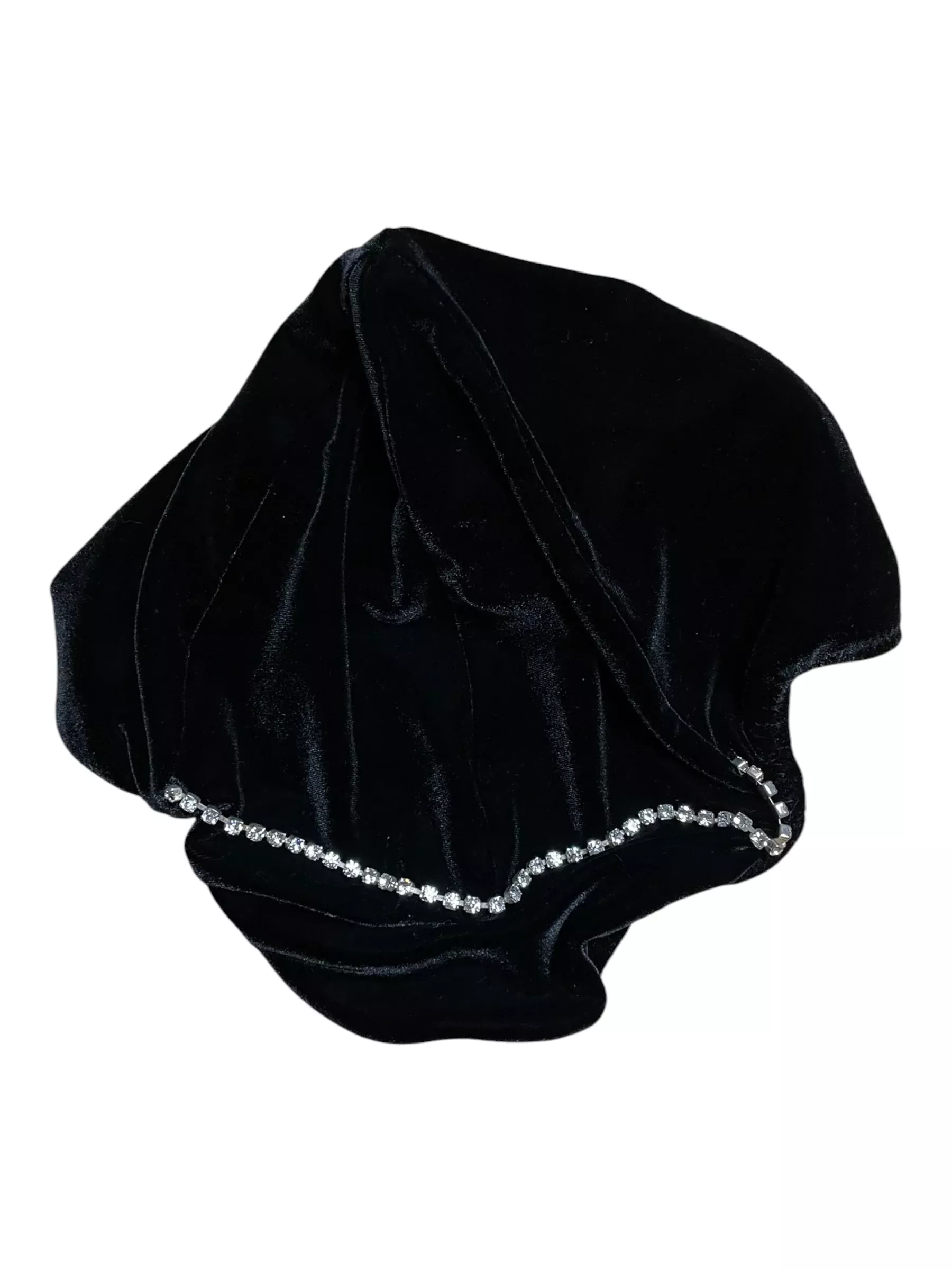 Helmet Cover - Black/Bling - One Size - USED