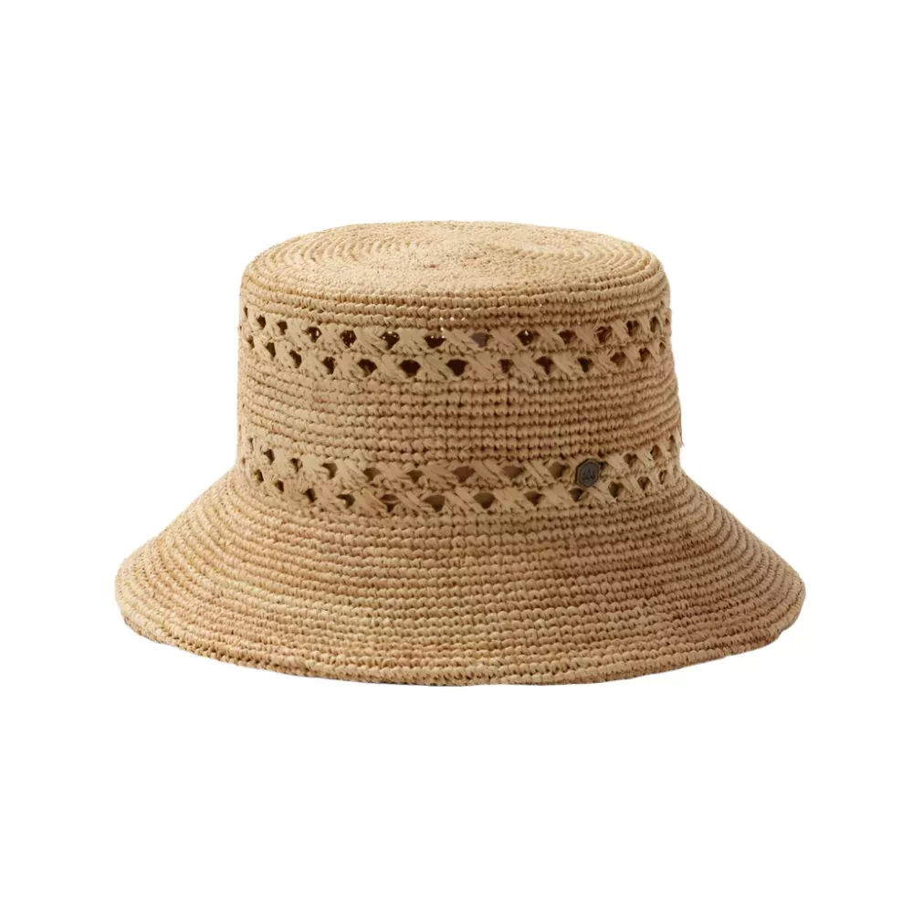 Hemlock Olivia Straw Bucket Hat