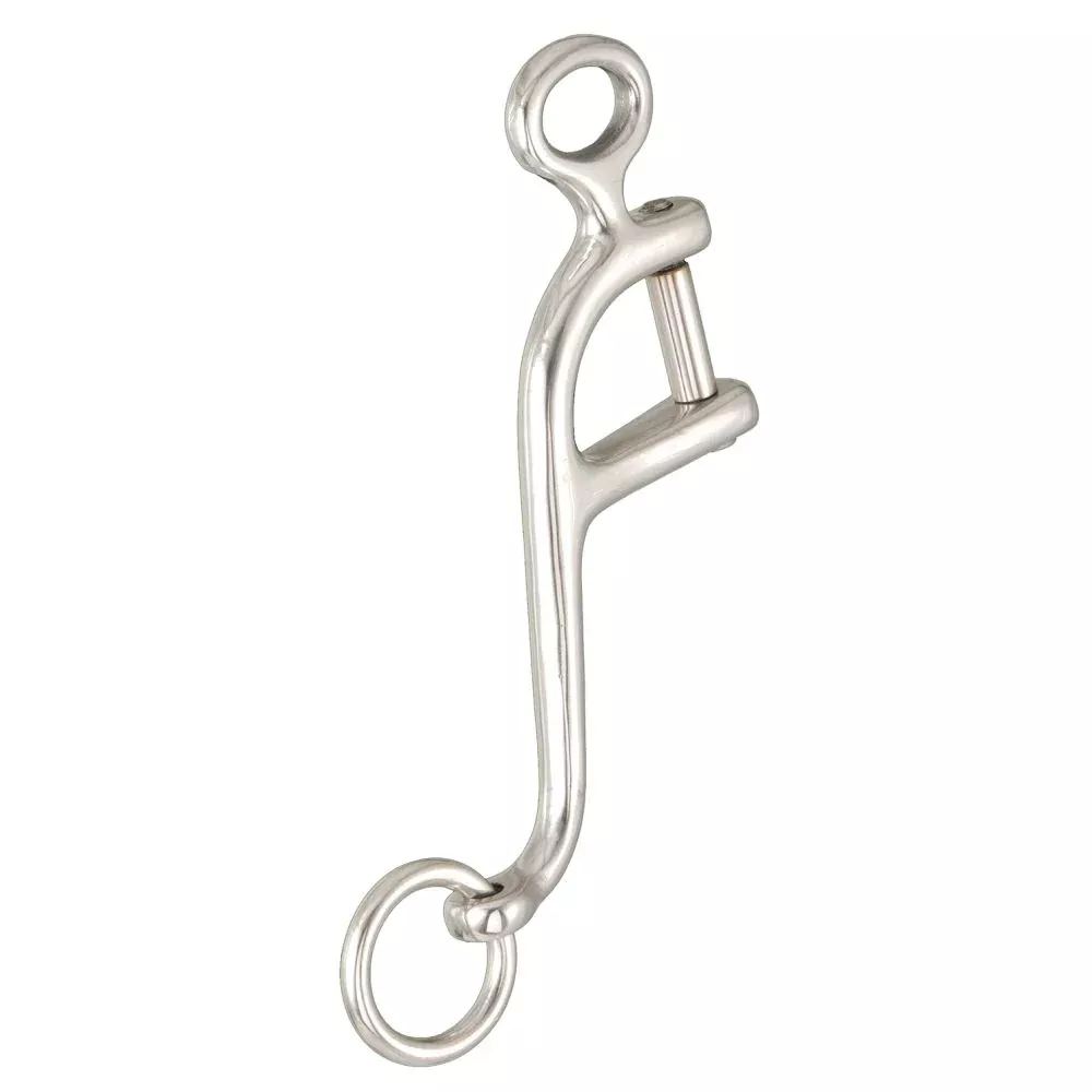 Hilason 6 In Walking Horse Bit Stainless Steel Interchangeable cheeks