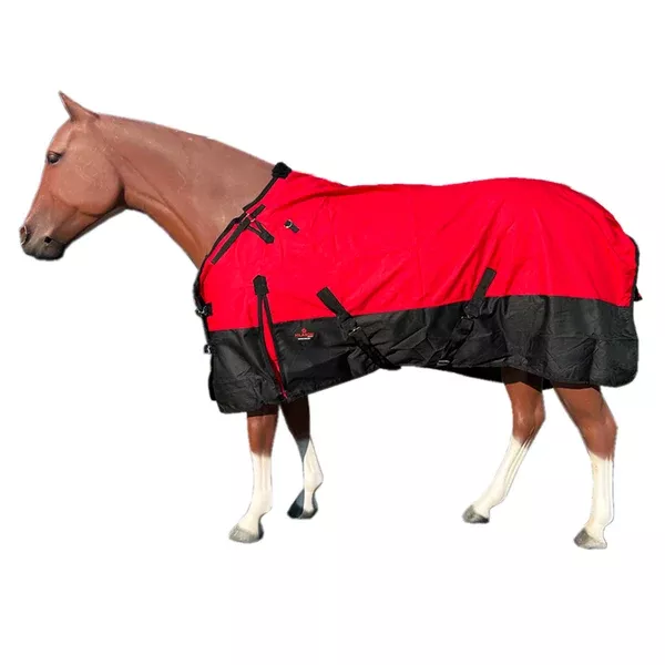 HILASON 600D Winter Waterproof Poly Miniature Horse Blanket Red