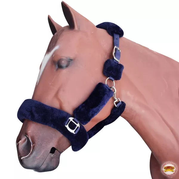 Hilason Comfort Fleece Nylon Horse Halter Navy
