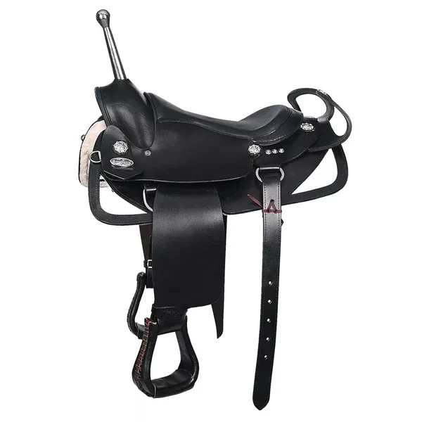 HILASON Custom Designed Rare Western Trick Riding Saddle Balck