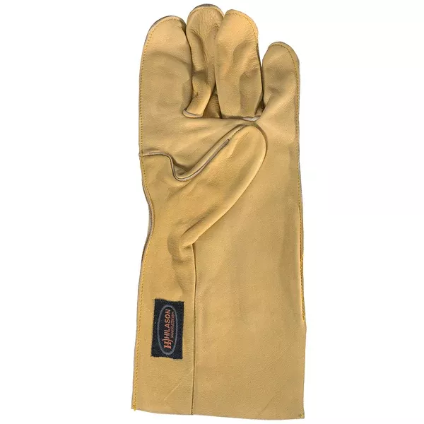 HILASON Genuine Leather Bareback Riding Gloves Left Hand Tan SIZE (6" to 10")