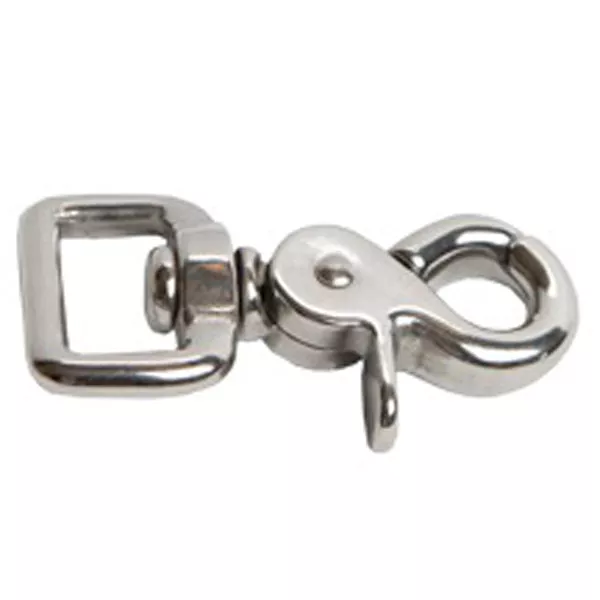 HILASON Heavy-Duty 5/8" Square Eye Trigger Snap Stainless Steel (SS) Rust-Proof Heavy-Duty Tack Hardware (2.5" Long)