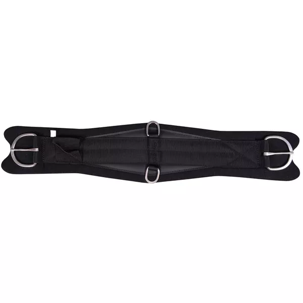 HILASON Horse Roper Comfort Cinch Girth Stainless Steel Black