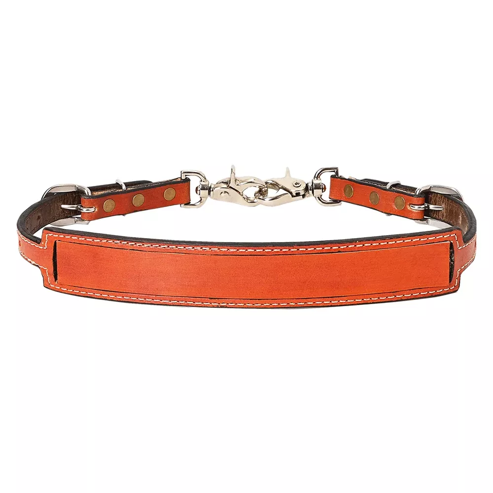 HILASON Horse Size Leather Breast Collar Wither Strap Tan Adjusts 24"-27" | Wither Strap | Western Wither Strap | Wither Straps for Horses | Leather Wither Strap | Wither Strap for Breast Collar