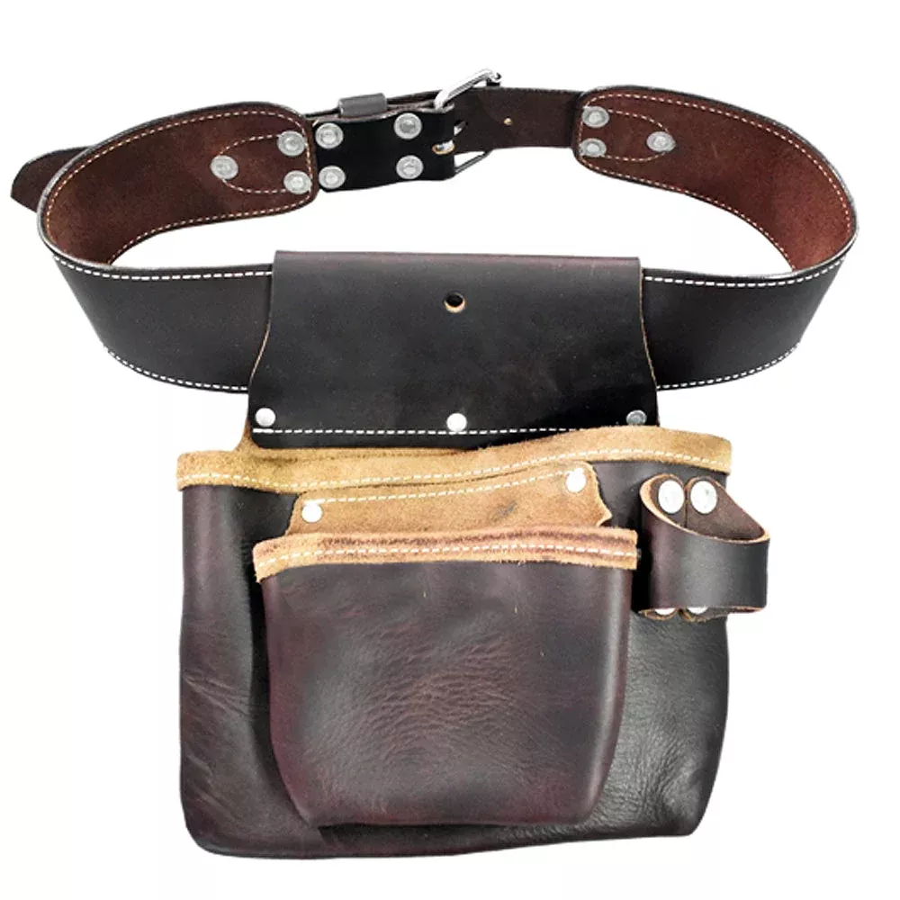 HILASON Leather Carpenter, Farmers And Electrician Tool Bag Pouch