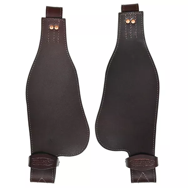 Hilason Leather Youth Saddle Replacement Fender Pair With Hobble Strap