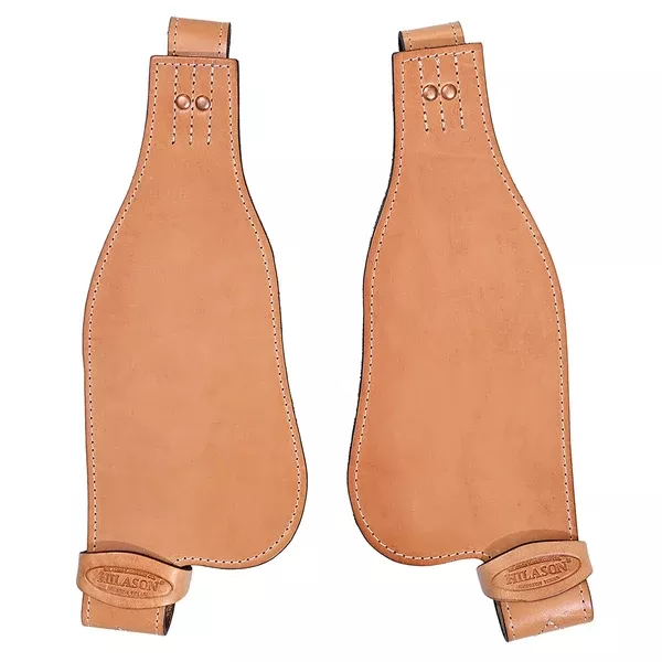 Hilason Leather Youth Saddle Replacement Fender Pair With Hobble Straps