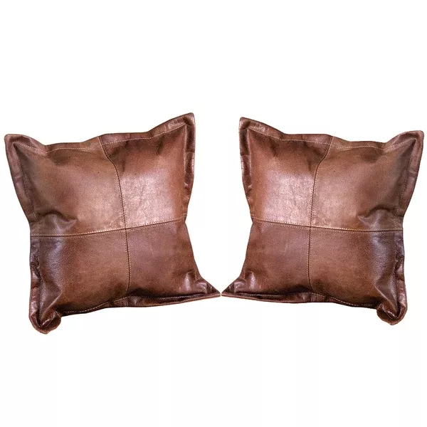 Hilason New Genuine Antique VintageLeather Pillow Cushion Cover