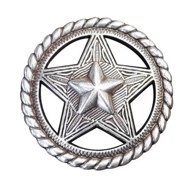 HILASON Packs Western Nickel Plated Round Conchos Color