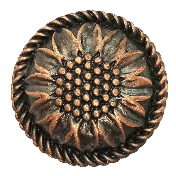 HILASON Pc Western Screw Back Concho Sunflower Round Copper Cowgirl