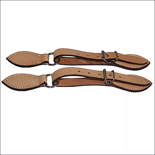 Hilason Russet Leather Spur Strap 5/8In Skirt