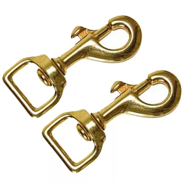 Hilason Swivel Eye Bolt Snap Clip Hooks Solid Brass