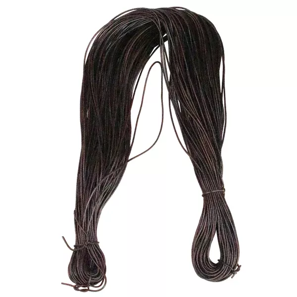 HILASON Thin Round Genuine Leather Cord Thread Lacing 2 Ft and 3 Ft Lengths Beading & Repairs DIY Crafts