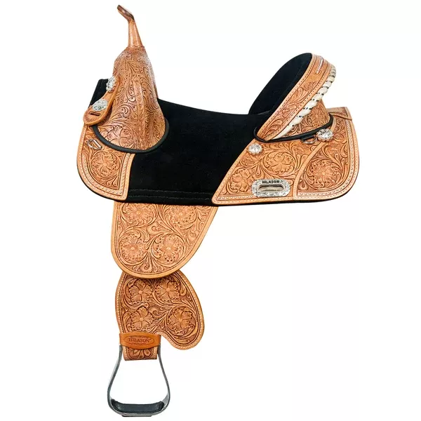 HILASON Treeless Trail Barrel Saddle