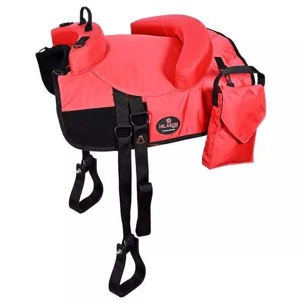 HILASON Western 1680D Horse Riding Bareback Pad W/ Accessory Bag