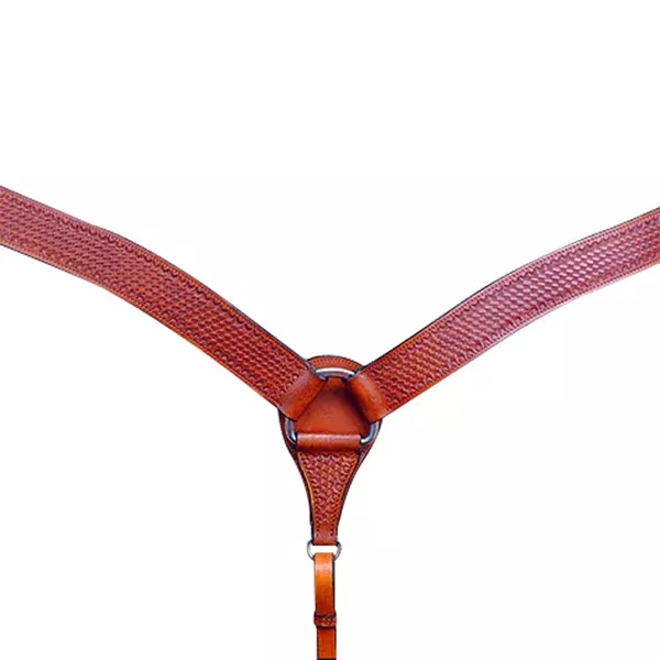 Hilason Western Horse Headstall Breast Collar American Leather Saddle Tan