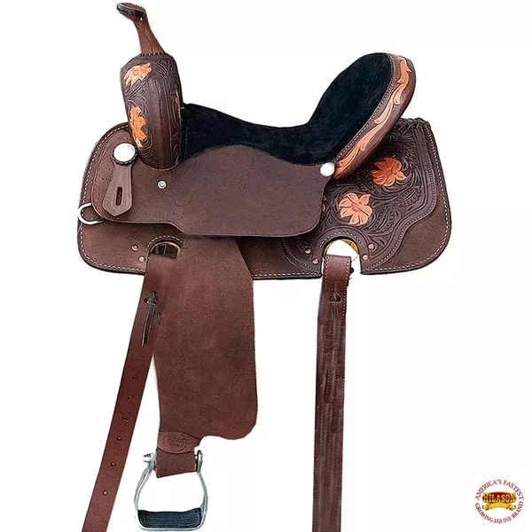 HILASON Western Horse Saddle Leather Ranch Roping Cowboy Trail