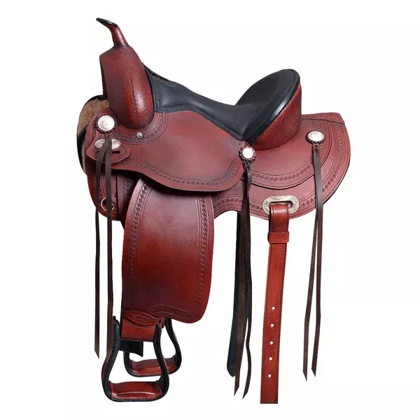 HILASON Western Horse Saddle Leather Treeless Trail Pleasure