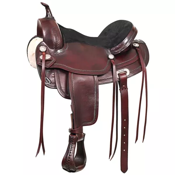 HILASON Western Horse Treeless Saddle American Leather Trail