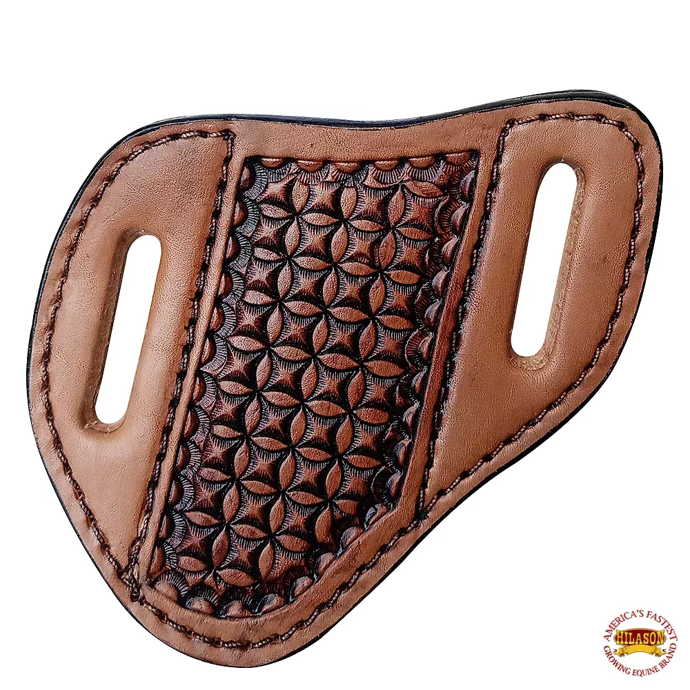 HILASON Western Knife Holder Scabbard Sheath Cover Genuine Leather Large