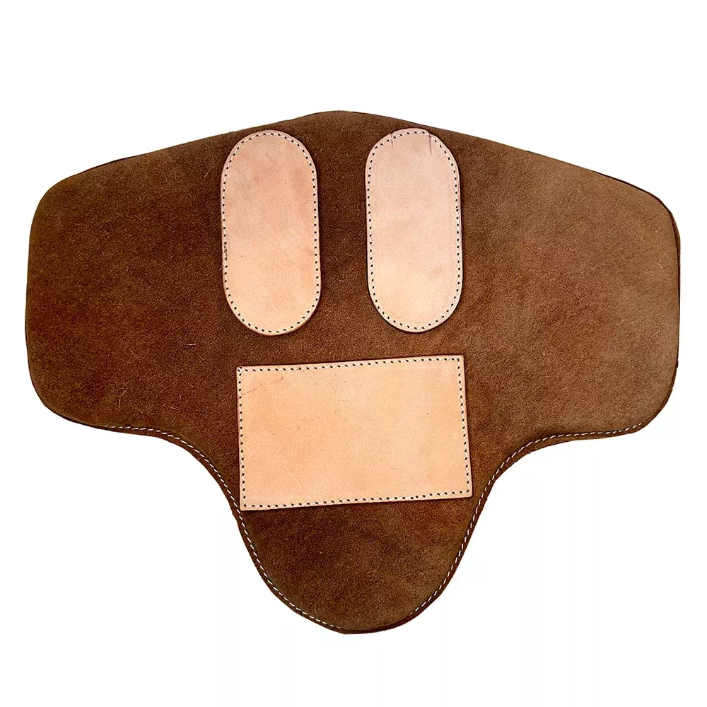 HILASON Western Leather Bareback Rig Pad Saddle Pad Brown