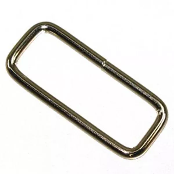 Hilason Western Nickle Plated Wire Rectangle Horse Strap Loop