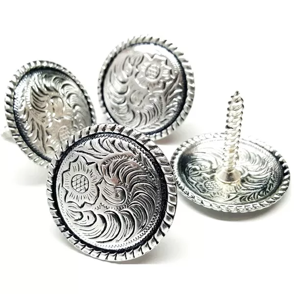 Hilason Western Tack Tackxas Seal Concho Round Shape Brass Plated