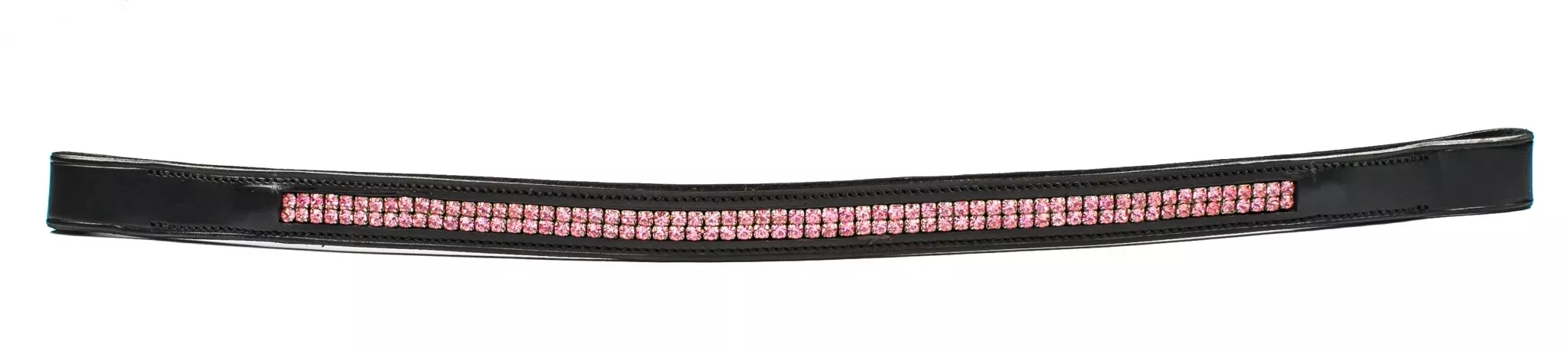 HK Americana Double Row Pink Crystal Browband