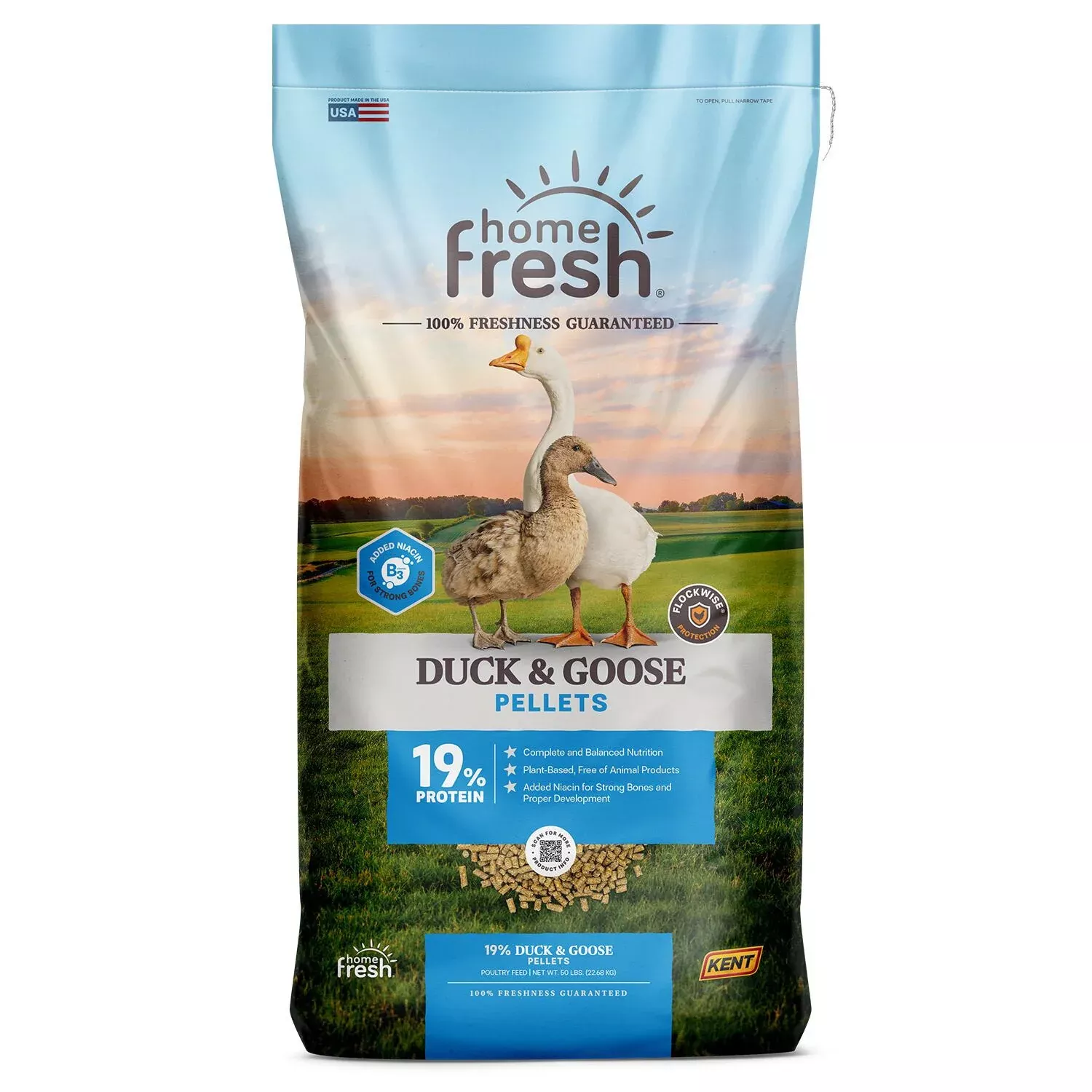 Home Fresh Fresh Duck & Goose Poultry Pellets Feed, 50 lb