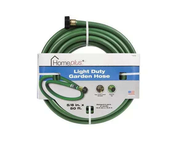 Home Plus Garden Hose, 5/8" x 50 ft