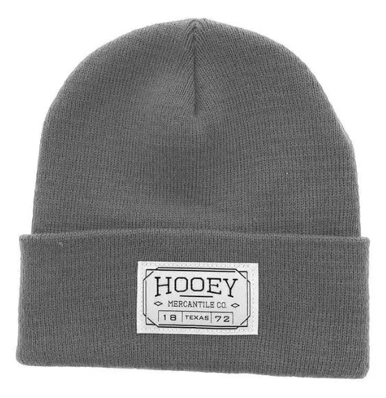 "HOOEY BEANIE" W/MERCANTILE RECTANGLE PATCH