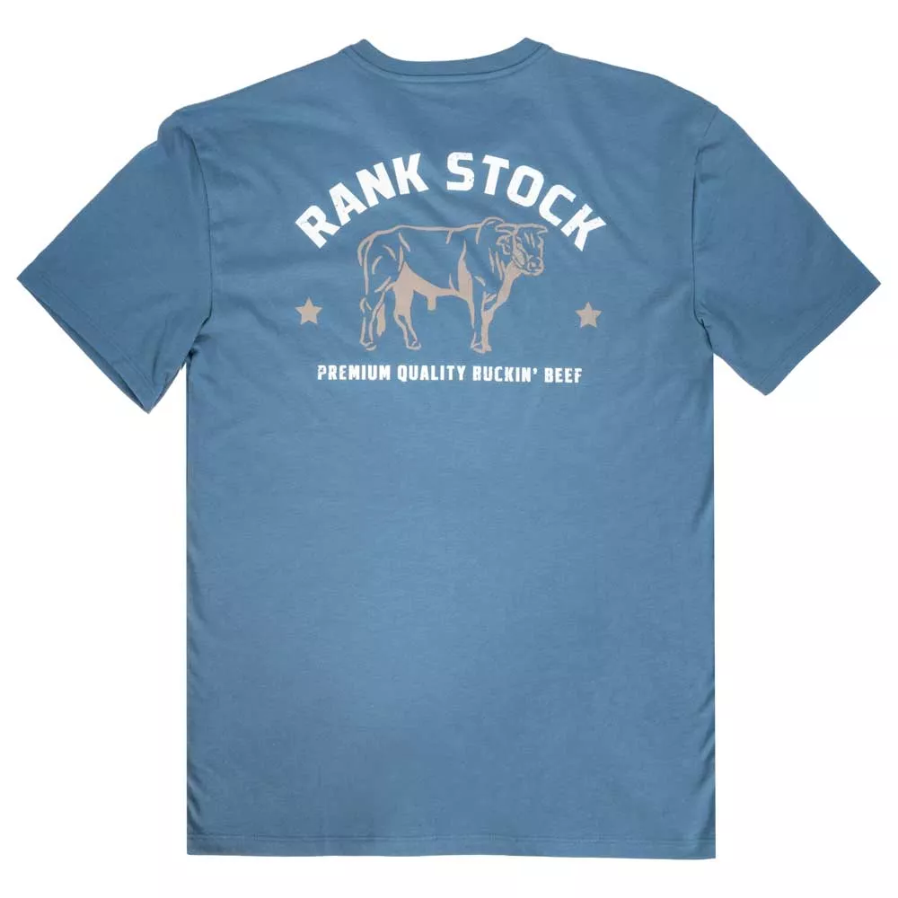 Hooey Men's Chambray Denim Crewneck Tee