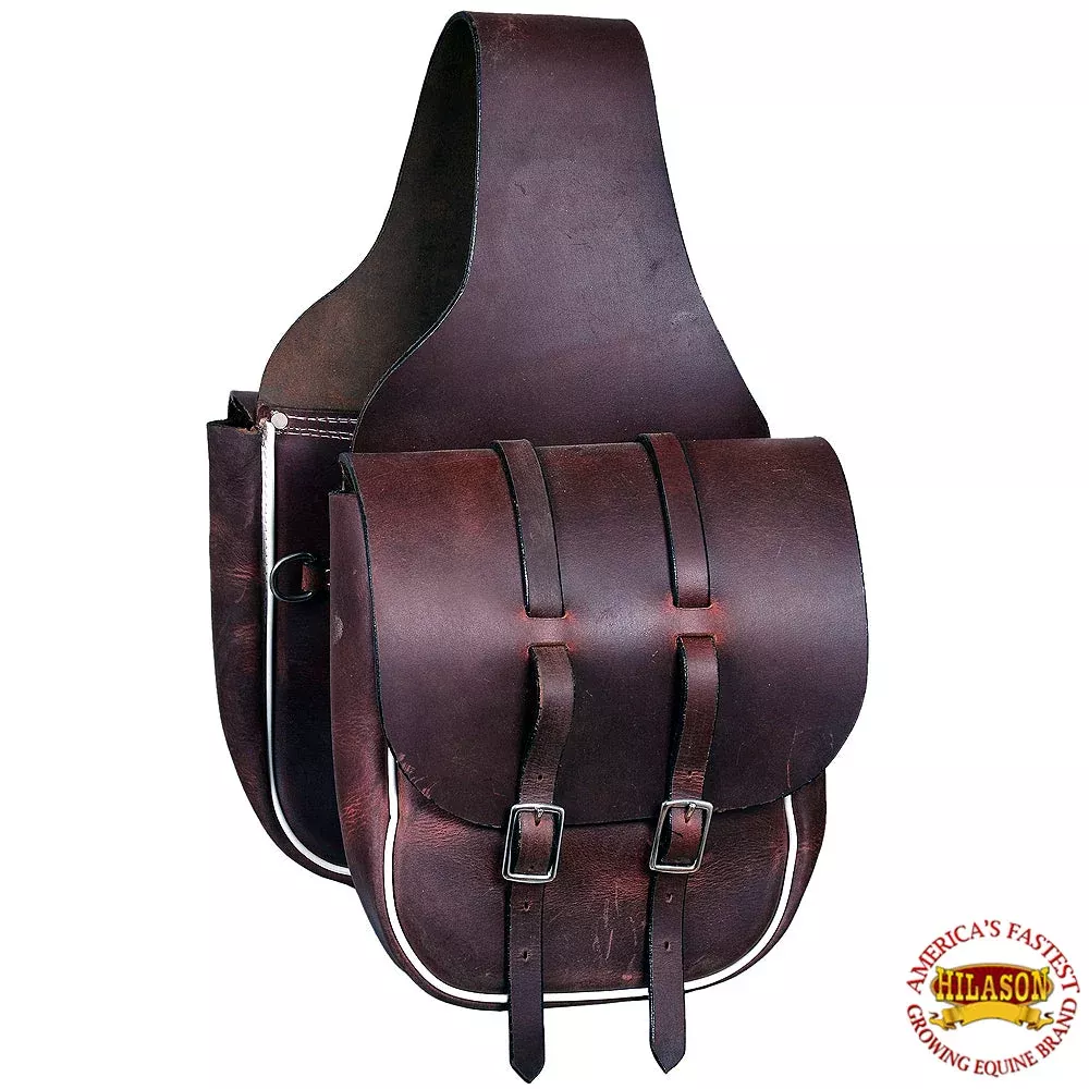 Horse Saddle Bag Western Heavyduty Leather Cowboy Trail Hilason