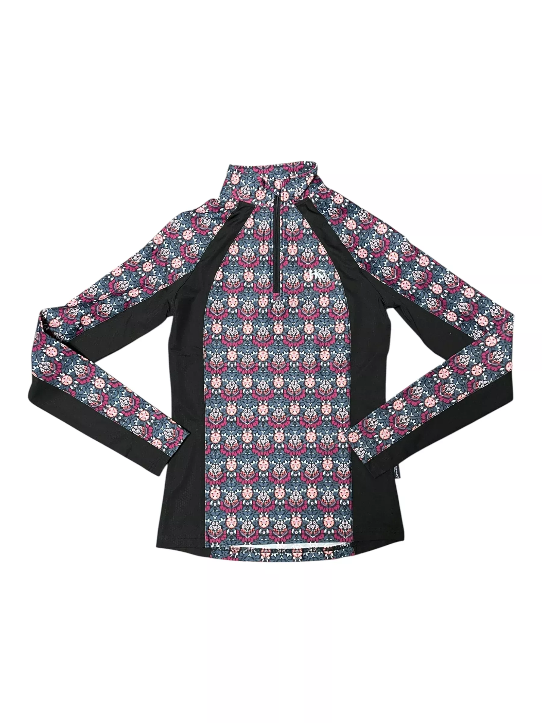 Horseware LS Sun Shirt - Blue/Pink/Black Pattern - S - USED