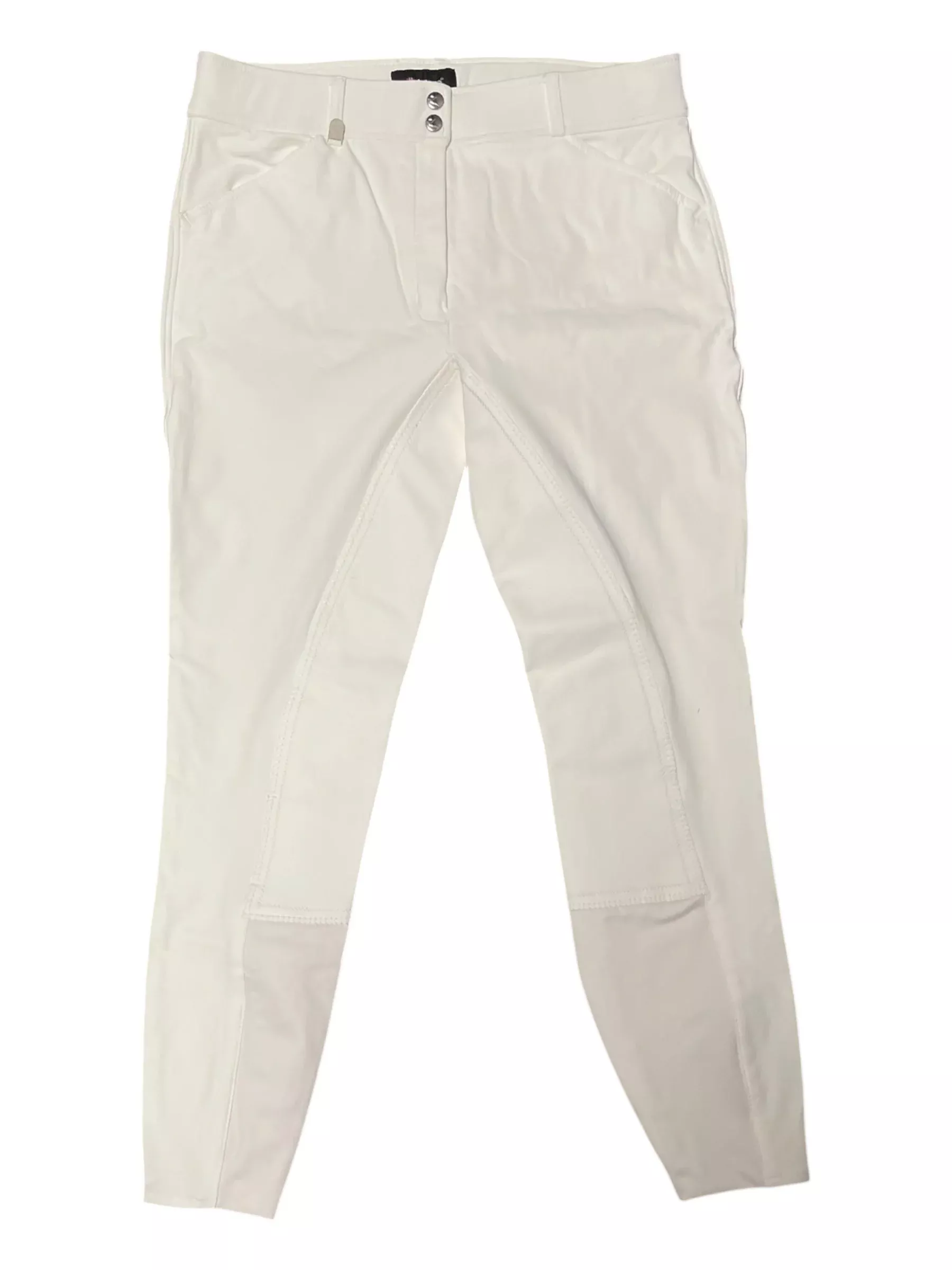 Horze Grand Prix Leather FS Breech *NWT* - White - 32 - USED