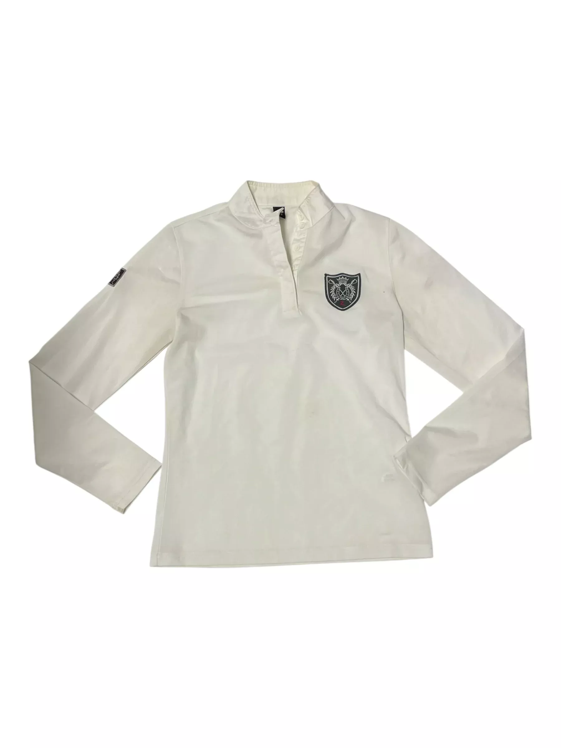Horze LS Show Shirt - White - US 8 - USED
