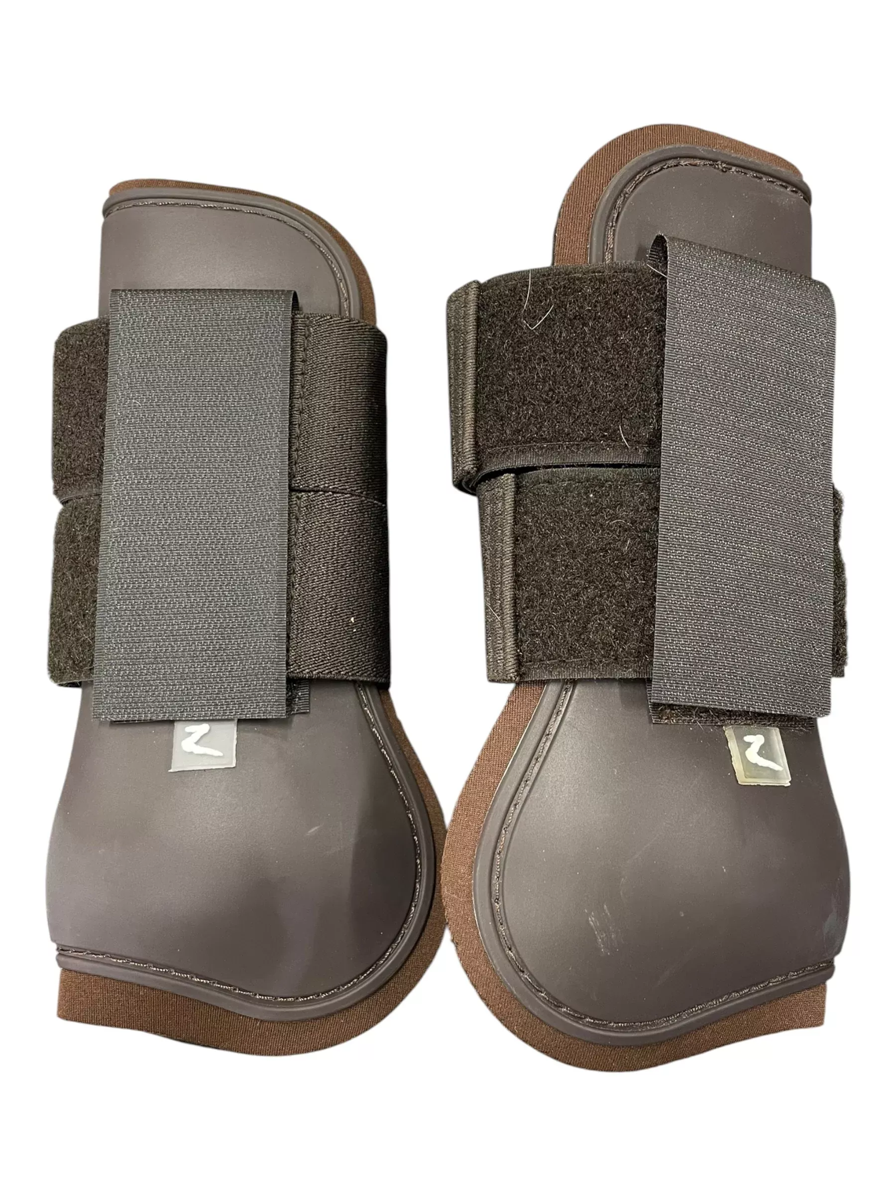 Horze Open Front Boots - Brown - Cob - USED