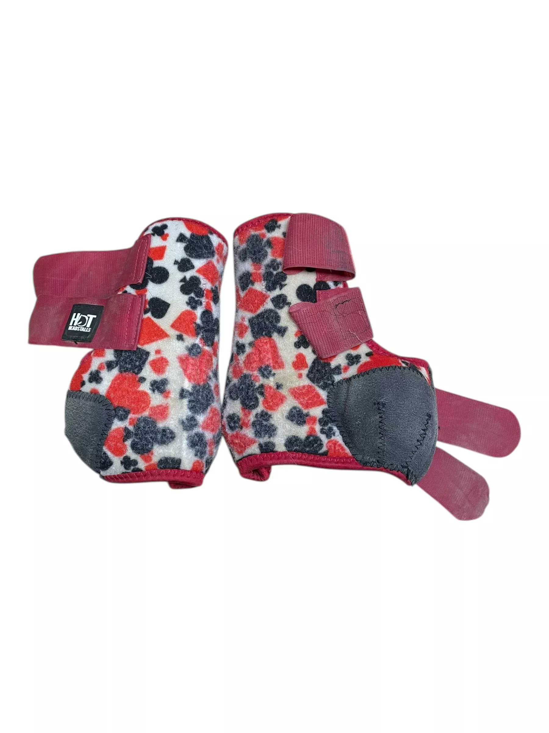 Hot Headstalls Sport Boots *Pair* - Red/White/Black - S - USED