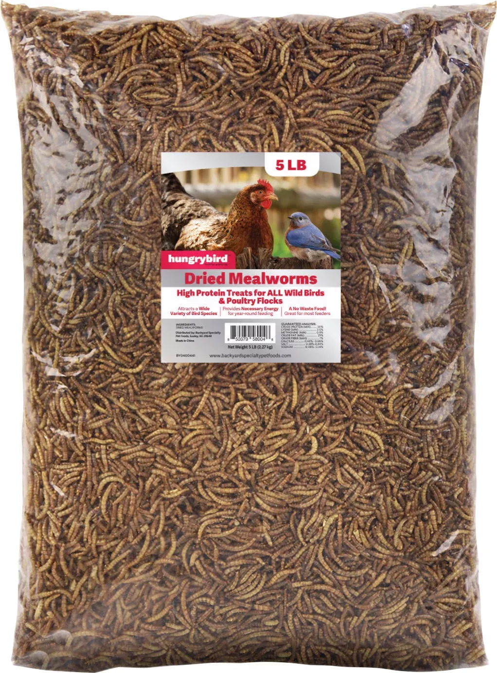 HungryBird Dried Mealworms 5 lb