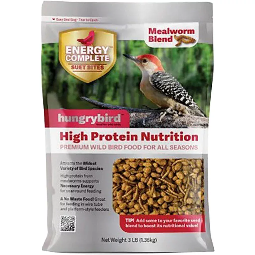 Hungrybird Energy Complete Suet Bites 3 LB Mealworm