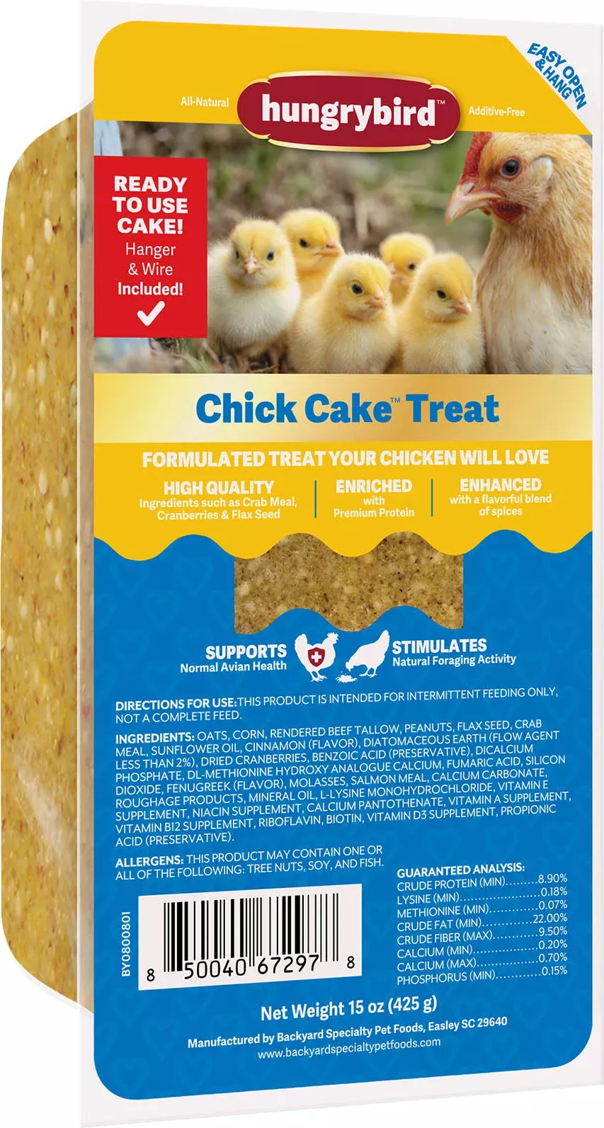 Hungrybird HungryHen Chick Cake Chicken Treat, 15 oz